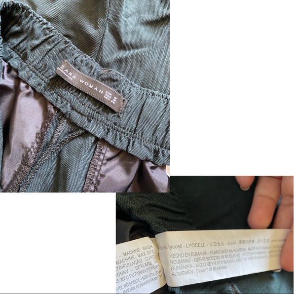 ZARA Trousers / crop pants 100% lyocell - Picture 8 of 8